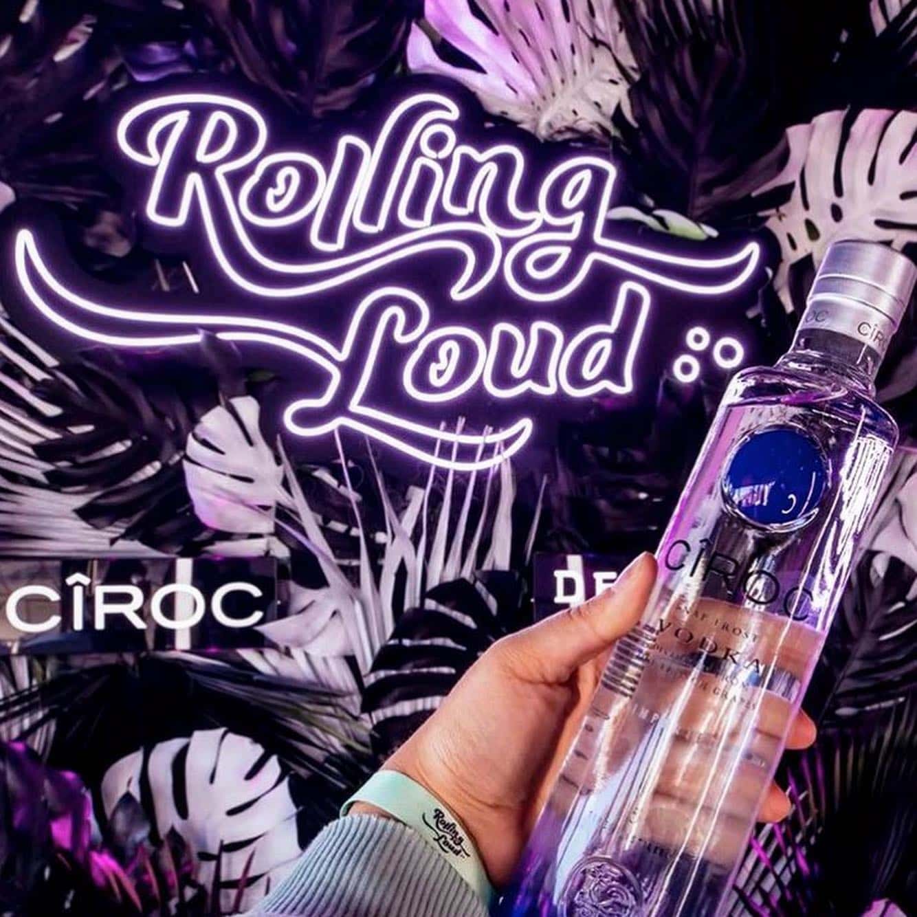 Rolling Loud festival floral installation